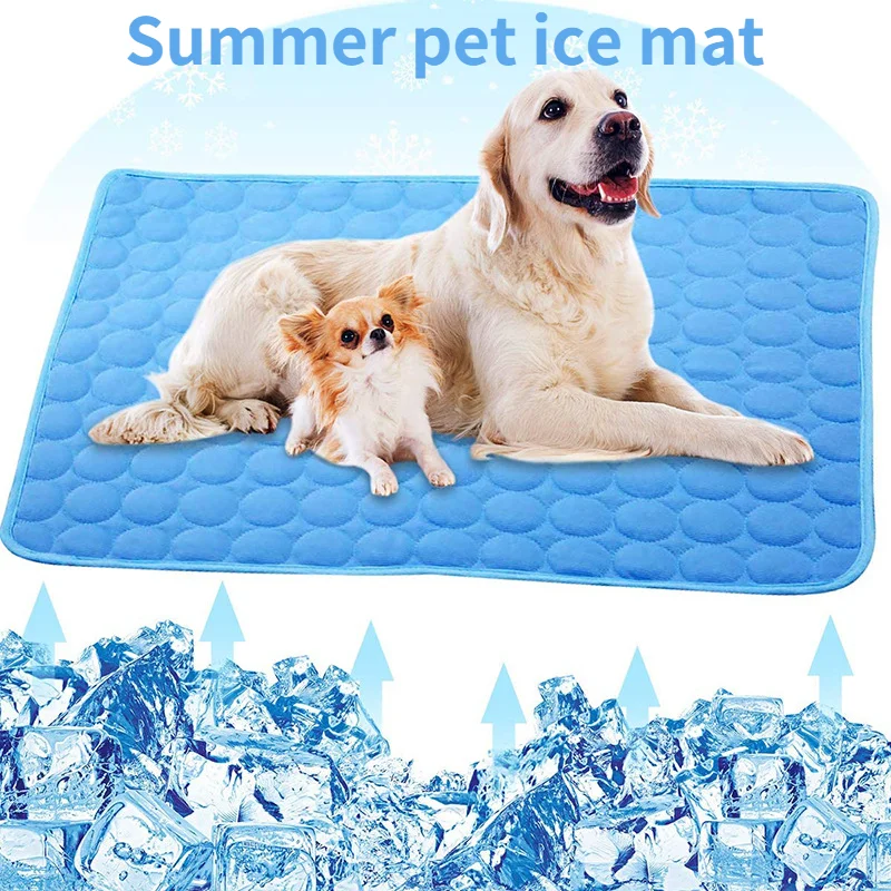 

Self Cooling Mat Summer Pet Dog Cat Ice Mats Silk Mat Mats Summer Cooling Mat Dog Cat Kennel Pet Cooling Blanket
