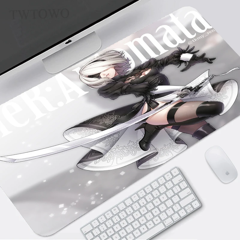 Коврик для мыши Nier Automata 2b игровой коврик XL компьютерный HD XXL из натурального