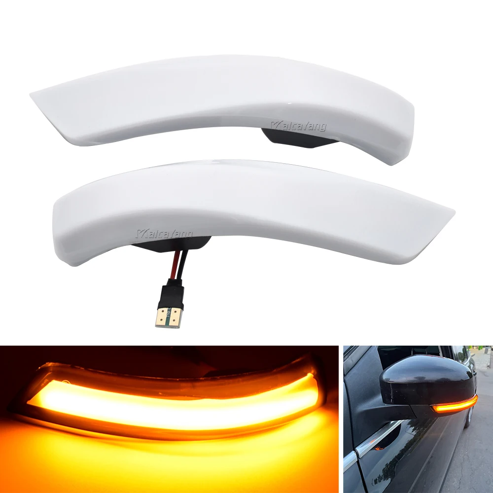 

2pcs LED Dynamic Turn Signal Light Side Wing Rearview Mirror Indicator Lamp For Ford Focus Mk2 Mk3 Mondeo Mk4 Car Accessories