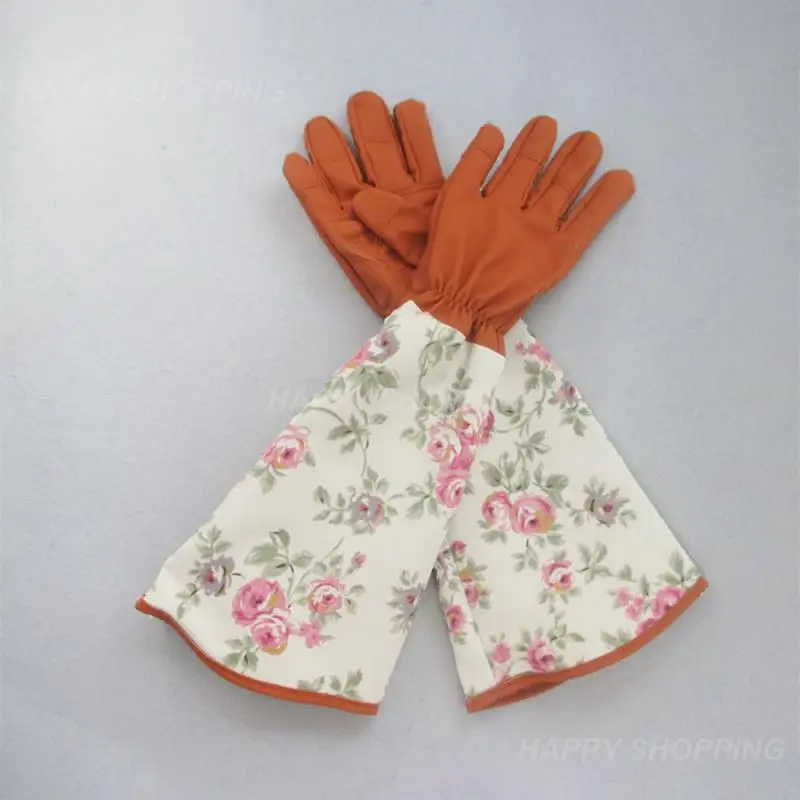 

Heavy Duty Gardening Rose Pruning Gauntlet Gloves Thorn Proof Long Sleeve Work Welding Garden Gloves