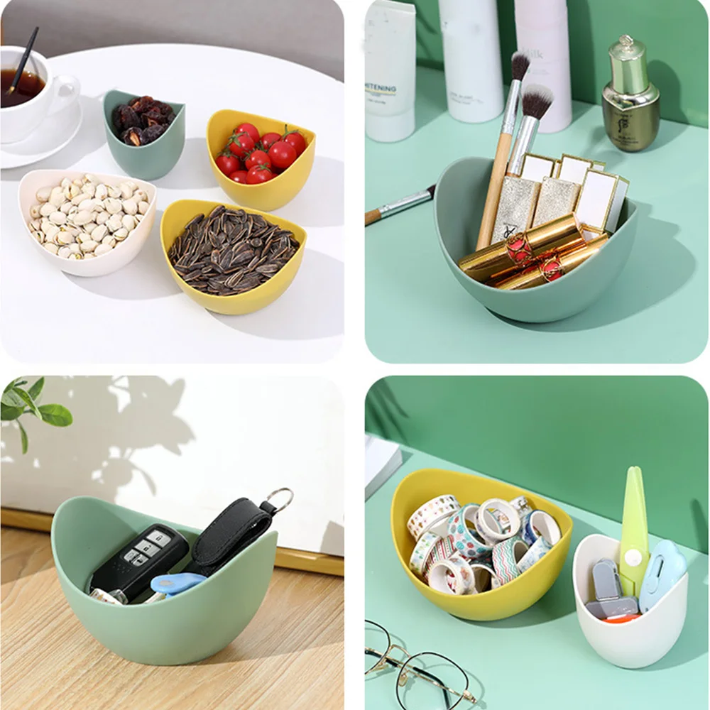 Creative Flower-shaped Snack Tray Portable Peanut Dried Fruit Plate Sundries Storage Plate Household Organization Kids Favor images - 6