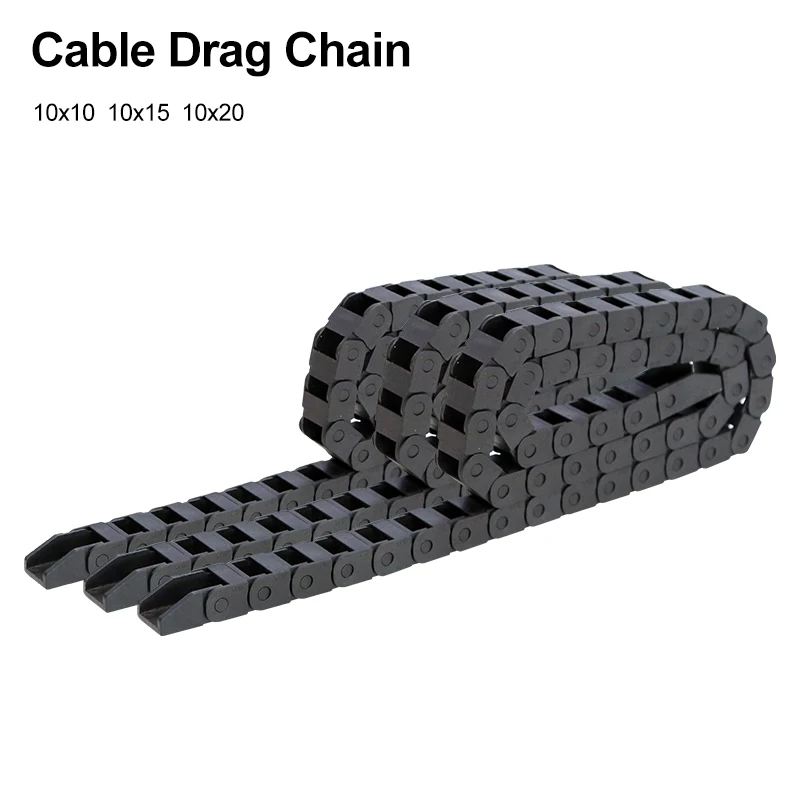 

Cable Drag Chain 10x10 10x15 10x20 Non-Snap Chain Lead Frame With End Connector For CNC 3D Printer Engraving Machine