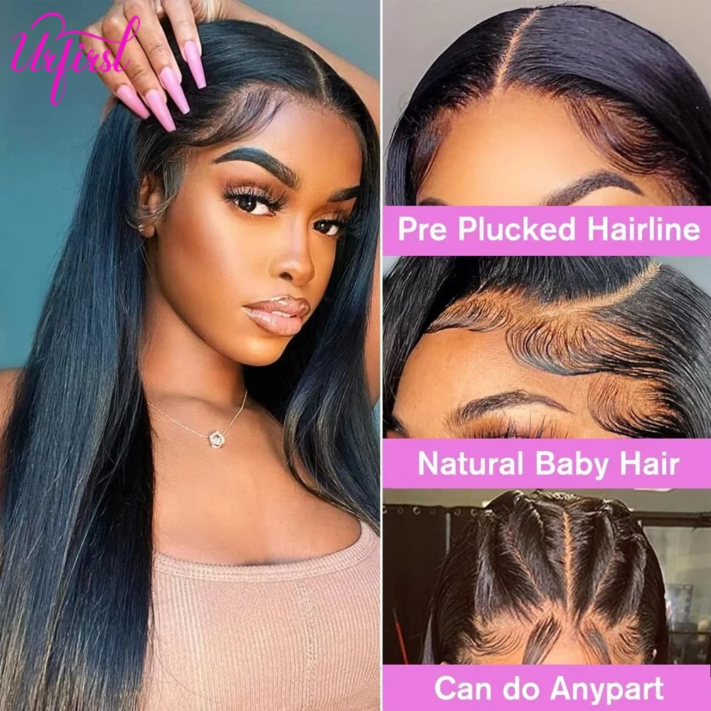 Straight Lace Front Wigs Human Hair 13X4 Lace Wigs Human Hair Wig Pre-Plucked With Baby Hair Brazilian Virgin Straight Wig