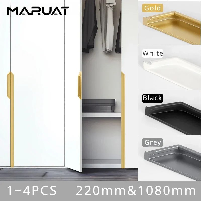 

Embed 220-1080mm Double Kitchen Cabinet Handles Room Furniture Bedroom Living Room Closet Handle Cupboard Knobs Dressing Table