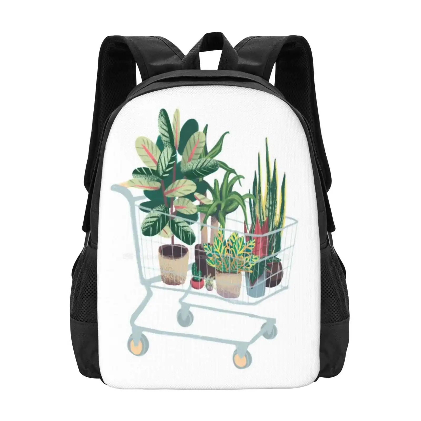 

Вместительный школьный рюкзак для друзей, сумка для ноутбука, для комнатных растений, цветов, природы, Листьев, растений, растений