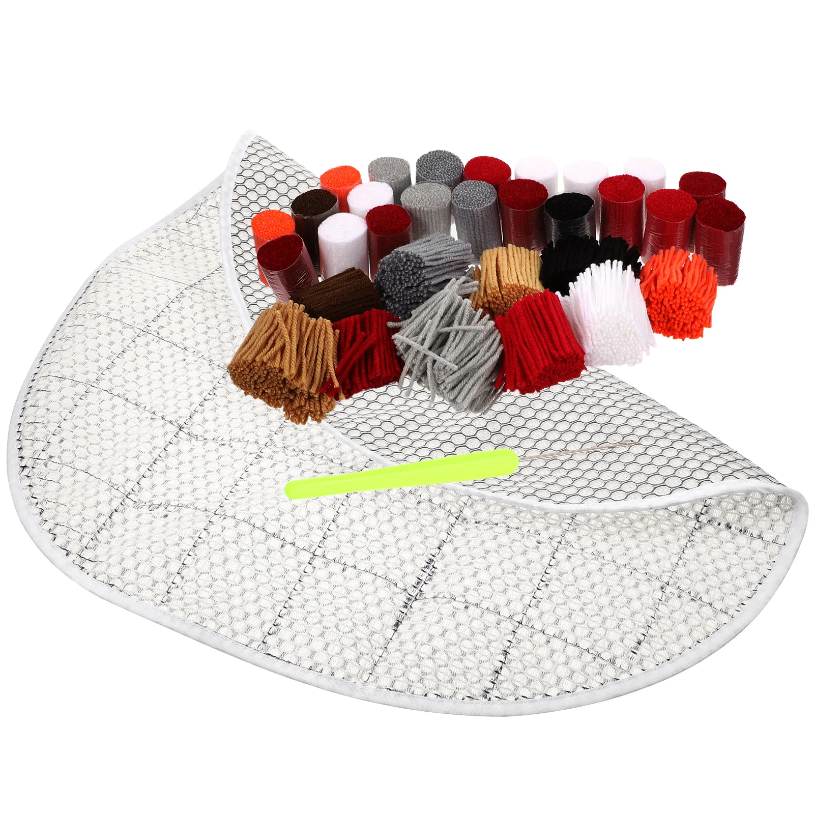 

Rug Hook Kit Diy Mesh Canvas Embroidery Carpet Kits Crafts Set Sewing Embroidering Supplies 3D Fabric Hooking Blank Tool Craft