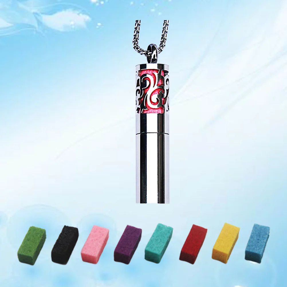 

Creative Necklace Women Clavicle Chain Jewelry Stailess Steel Pendant Perfume Storage Choker