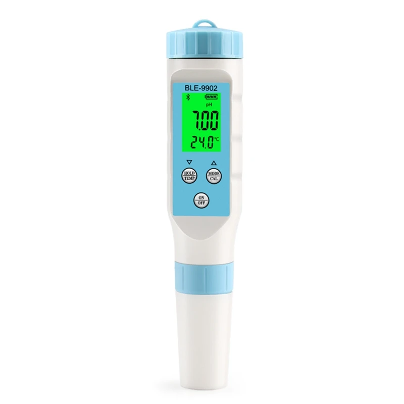 

NEW-Smart Bluetooth PH Meter PH Tester 0.01 PH High Accuracy Water Quality Tester with ATC: 3 in 1 PH EC Temp Meter
