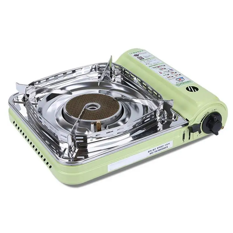 

Gas Stove Portable Windproof Countertop Range With Carrying Case Outdoor Travel Capming Cassette Stove