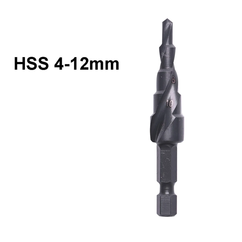 4-12 4-32 мм ступенчатое сверло из быстрорежущей стали 1/4 дюйма хвостовик Сверло для
