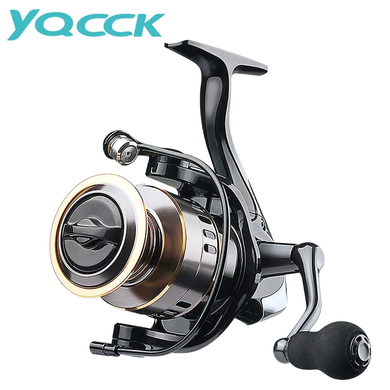 

YQCCK New Brand Metal Fishing Reel 5.2:1 Spinning Durable Wheel 2000-7000 Dual Bearing System For Bass Pike Accessories