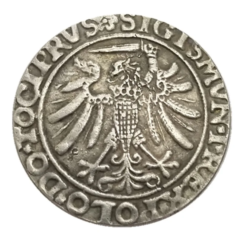

1536 Poland Vintage Original Gold Silver Coins Home Decor Coin Magic Collectibles Medal Coins Lucky Coins Christmas Gifts