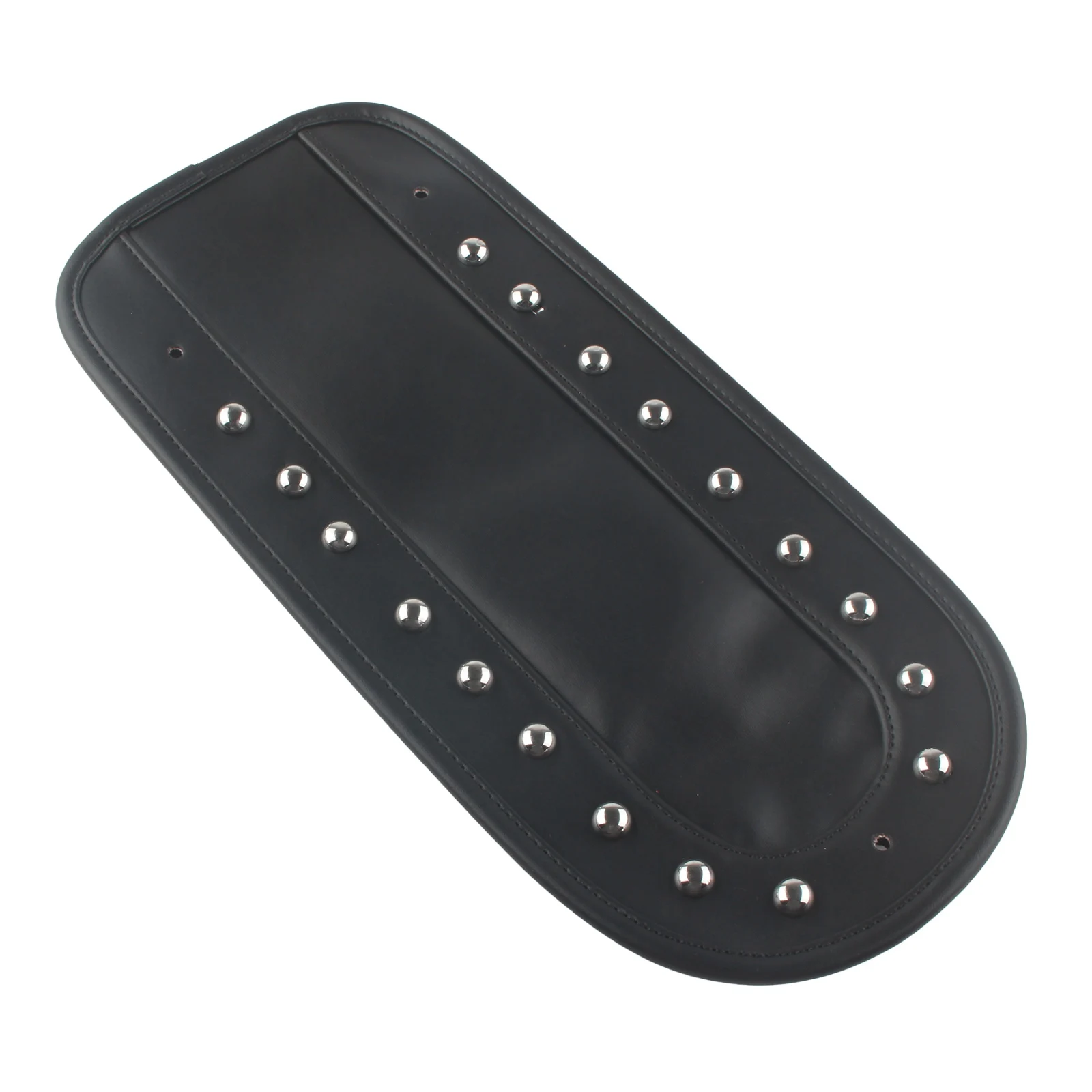 Мотоциклетный черный нагрудник на заднее крыло из искусственной кожи