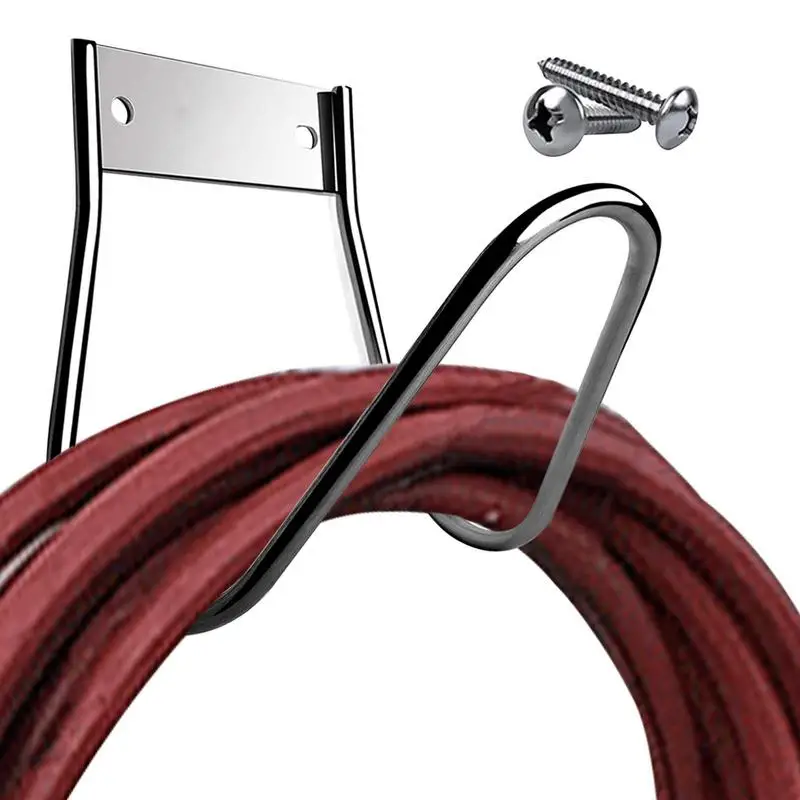 Hose Hanger Stainless Steel Small Wall Mount Garden Hook Heavy Duty Rust Proof Hanger for Water Air Hydraulic Hose Ropes