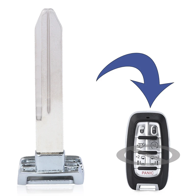 

KEYECU Rmote Key Blade только лезвие для Chrysler Grand Voyager 300C Pacifica для Dodge RAM Challenger Charger Dart Jeep Compass