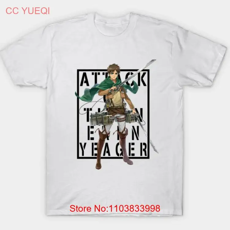 Рубашка из аниме атака на Титанов рубашка новая милая Эрена Yeager art