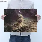 Moonfall, крафт-бумага в стиле ретро, искусственная роспись, настенная наклейка, декоративная живопись 50.5x35 см