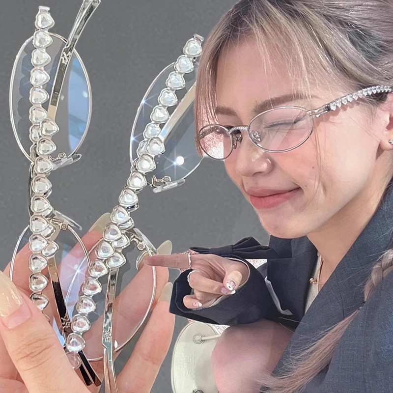 Очки с блокировкой голубого света овальные оправы для очков серебристые