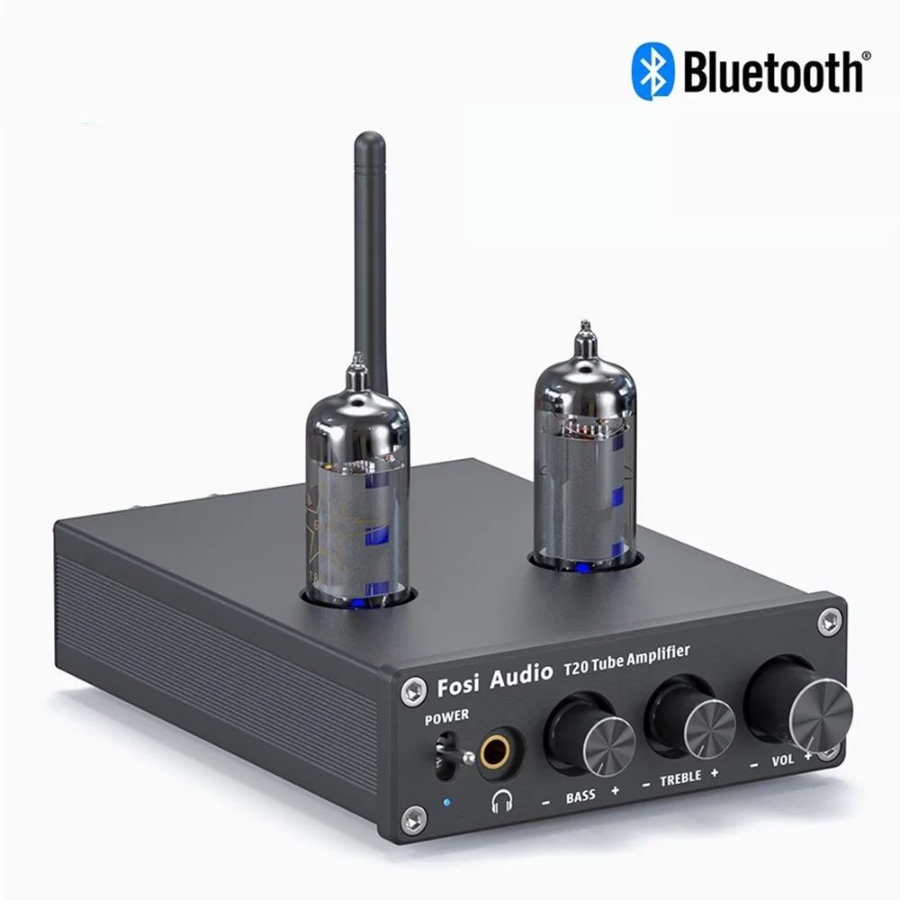 

Audio Bluetooth Vacuum Tube Amplifier AptX HD Stereo Power Amp 50W TPA3116D2 Portable Headphone Amplifier For Home Speakers