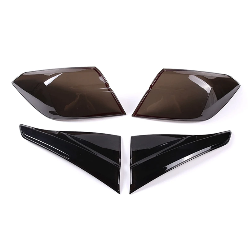 

For Honda Civic 11Th Gen 2022 Taillight Trim Car Tail Light Cover Rear Lamp Cover Accessories, ABS Smoked Black 4PCS
