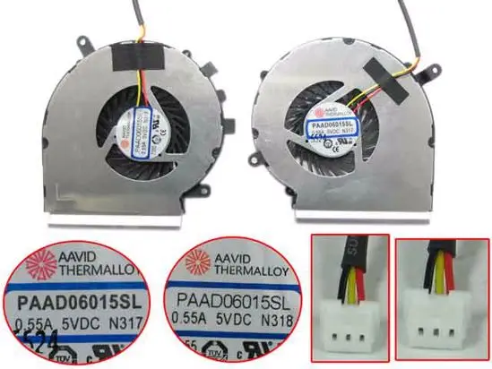 3-проводной охлаждающий вентилятор AAVID PAAD06015SL N317 PAAD06015SL N318 DC 5V 0.55A