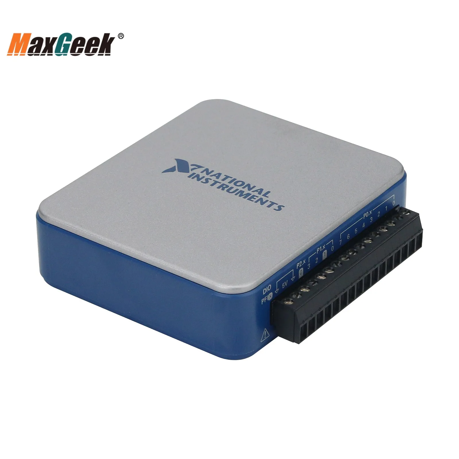 Maxgeek NI USB-6002 USB многофункциональная карта сбора данных DAQ 8AI 16-bit 2AO Digital I/O Labview |