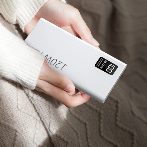 Power Bank 50000 мАч с USB C PD 120 Вт Быстрая зарядка Powerbank Внешний аккумулятор для iPhone Huawei Xiaomi Samsung Poverbank