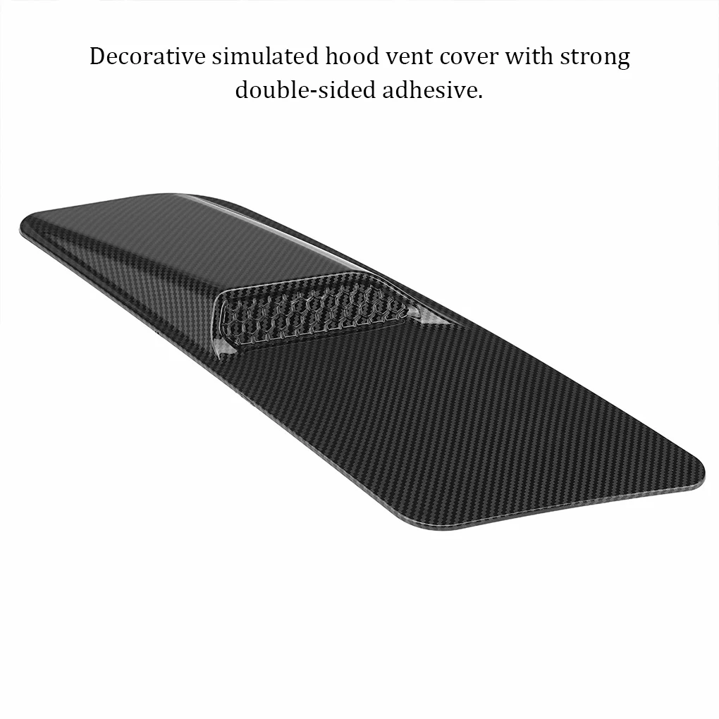 

2Pcs Car Hood Air Intake Trims Vent Guards Engine Front Bumper Cover Universal Vehicle External Body Styling Moulding