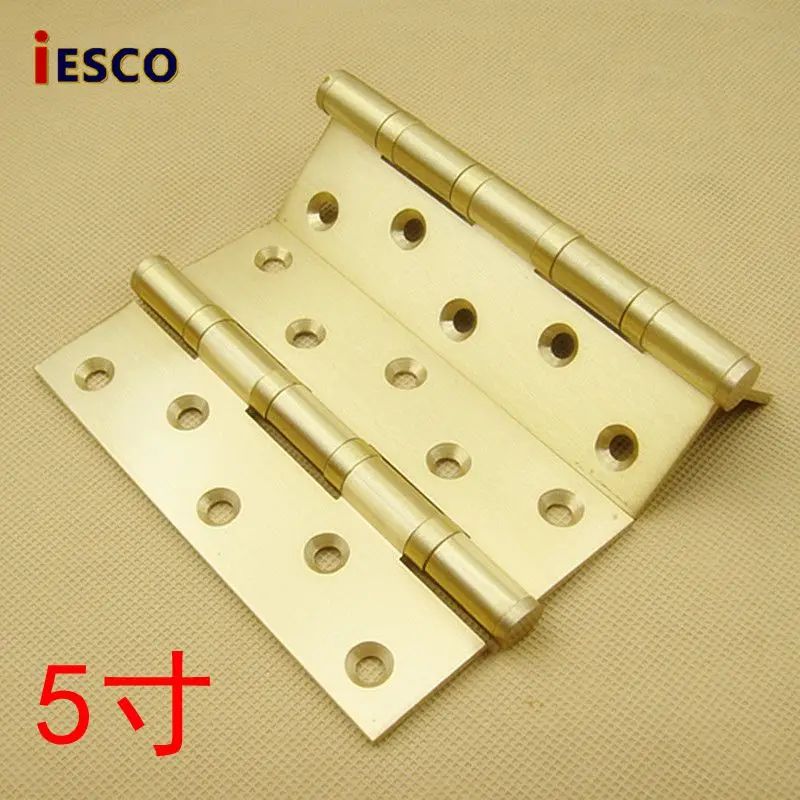 

5 дюймов, толщина 3,0, медная петля, дверной шарнир, деревянная дверь, петля для распашных дверей 5 шт.