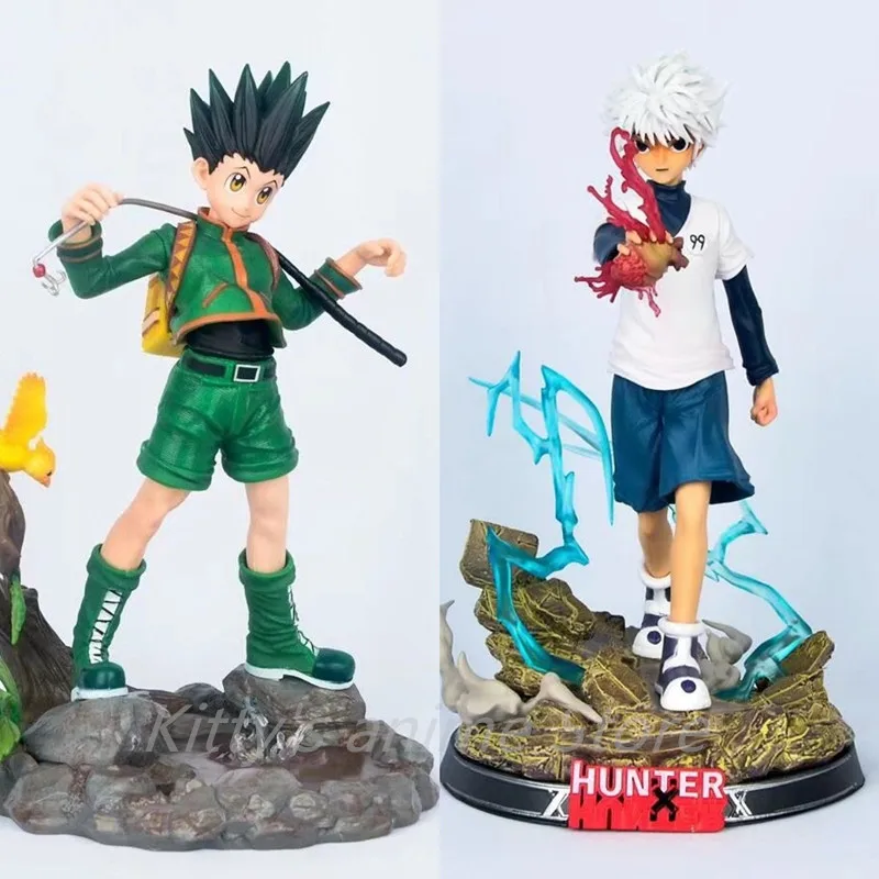 

Hunter X Hunter Anime Figure Gon Freecss Killua Zoldyck PVC Toy Action Figma Model Doll Juguetes Gift State Collection Figurals