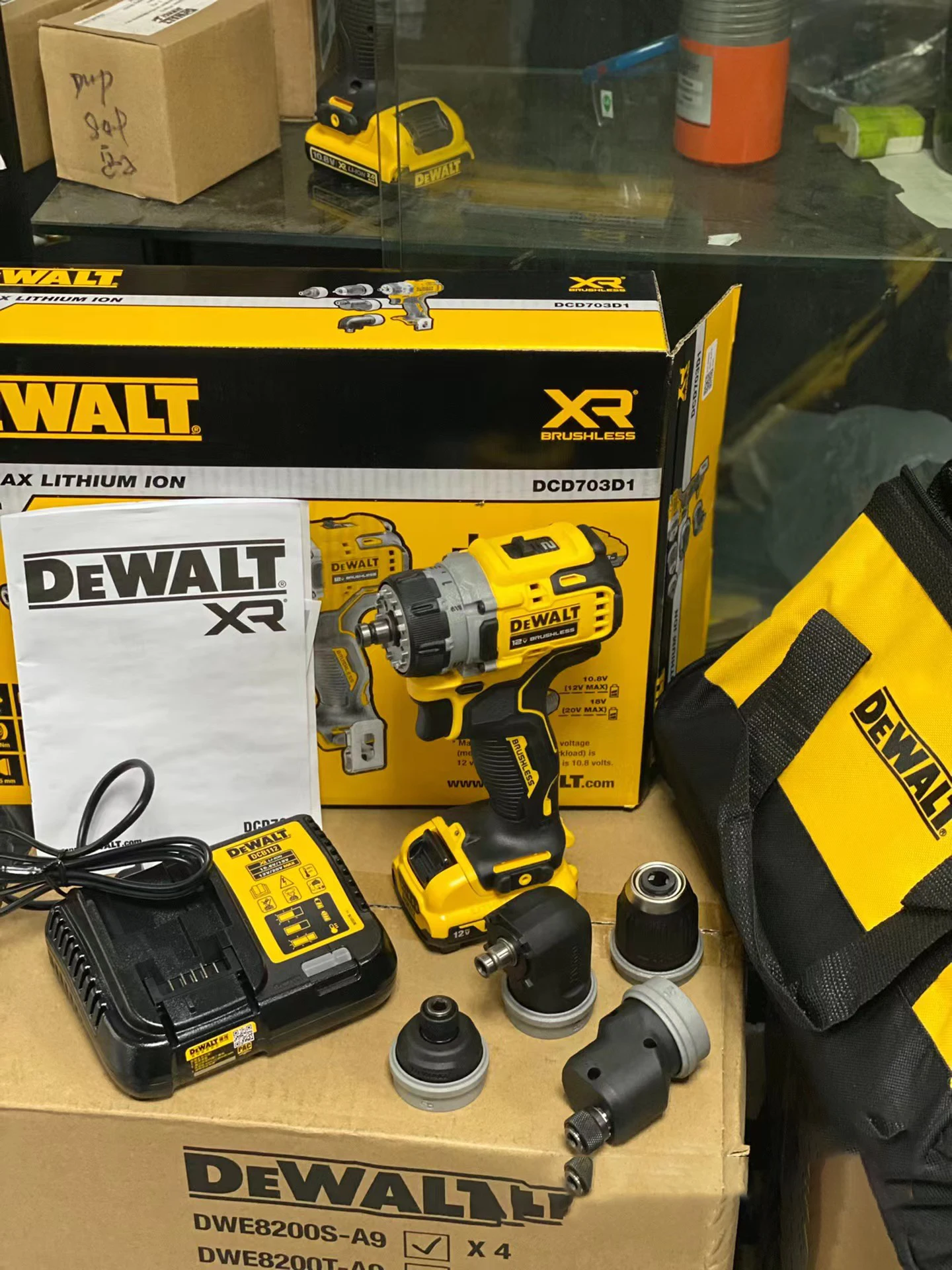 Дрель-шуруповерт DEWALT 5-в-1 DCD703 12V MAX Бесщеточная компактная дрель
