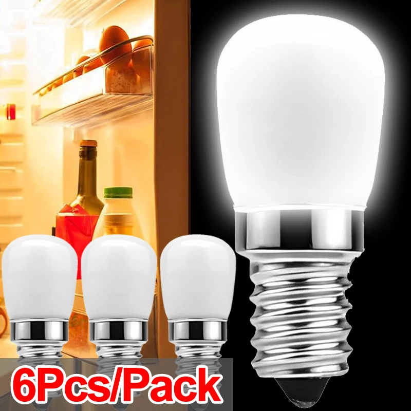 

Replace Lamp Night Cabinet 6/1pcs Fridge Kitchen Home Lights Refrigerator Light Bulbs Lamps Machine Mini Sewing
