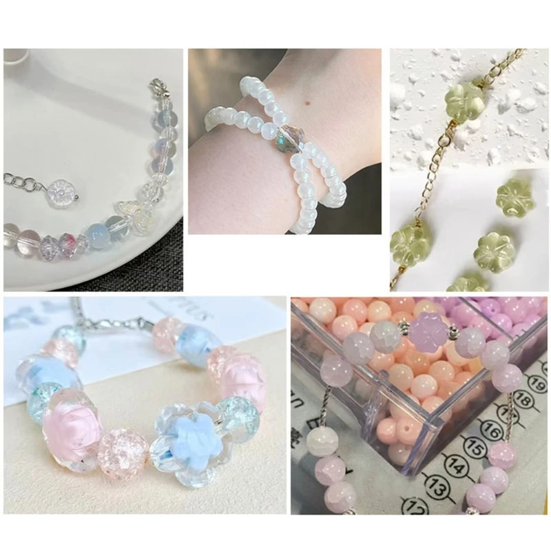 20 шт. разноцветные стеклянные глазурные клеверы очаровательные плоские