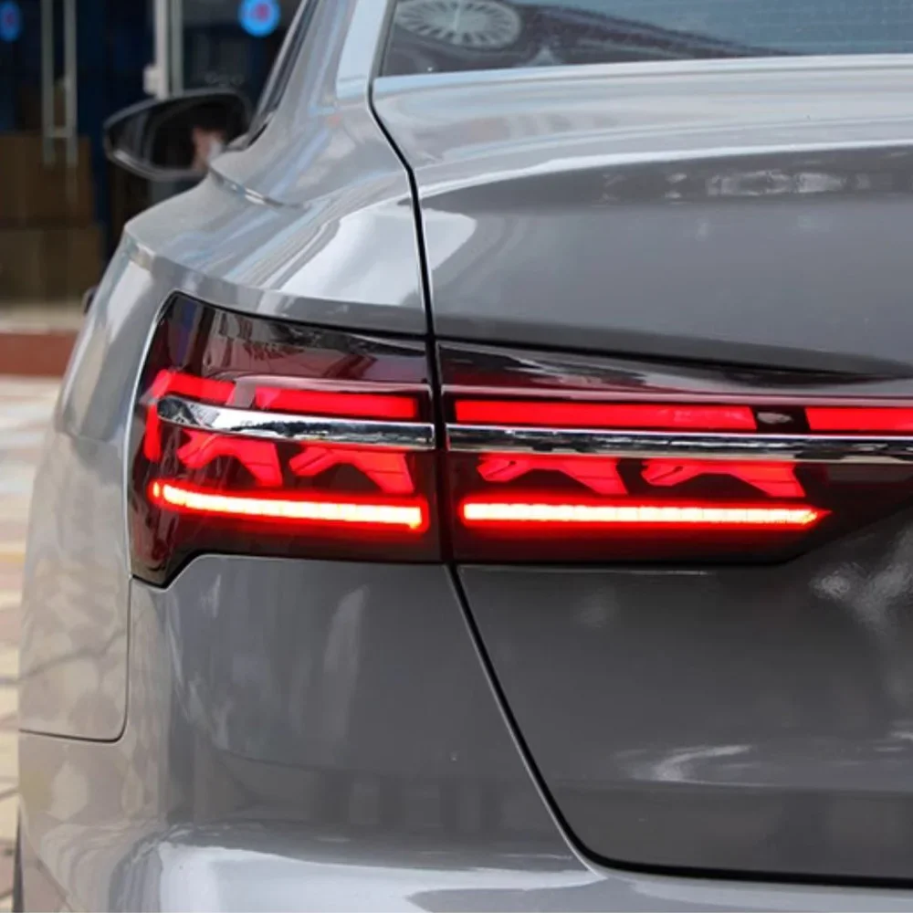 Фото Для Audi A6 C8 2019-2024 автомобильные задние фонари в сборе, обновленный эффект запуска, стиль A8, задние фонари, инструменты, аксессуары №1