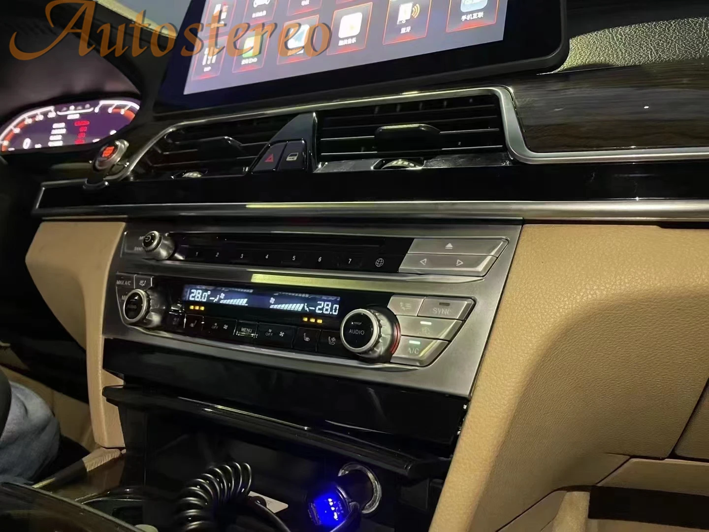 Автомобильный мультимедийный плеер обновленная версия на Android 13 с GPS для BMW 7 Series F01