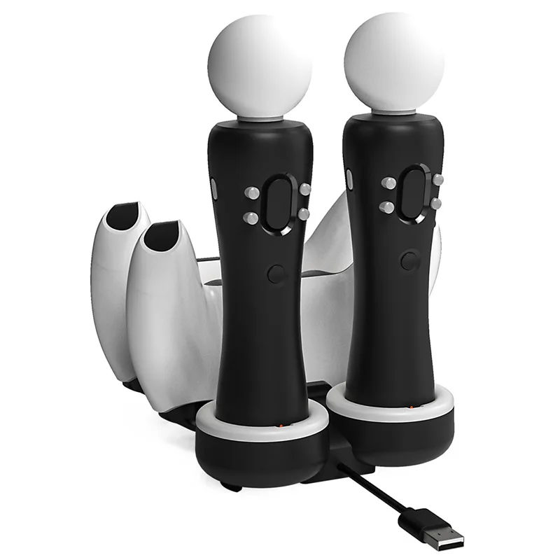 

4 In 1 Charging Stand for PS5 Game Controller VR Equipment Move Game Handle Charger Fast Charging Dock