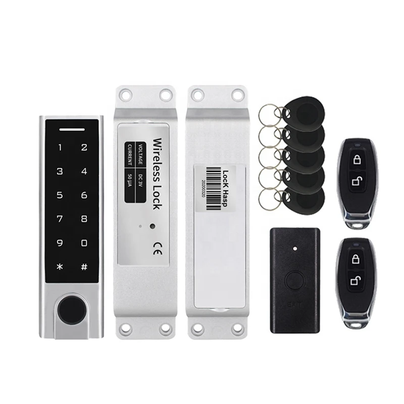 

NEW-Waterproof Touch Keypad Fingerprint Access Control With 125Khz EM Card Reader DIY Wiring-Free Access Control System Kit