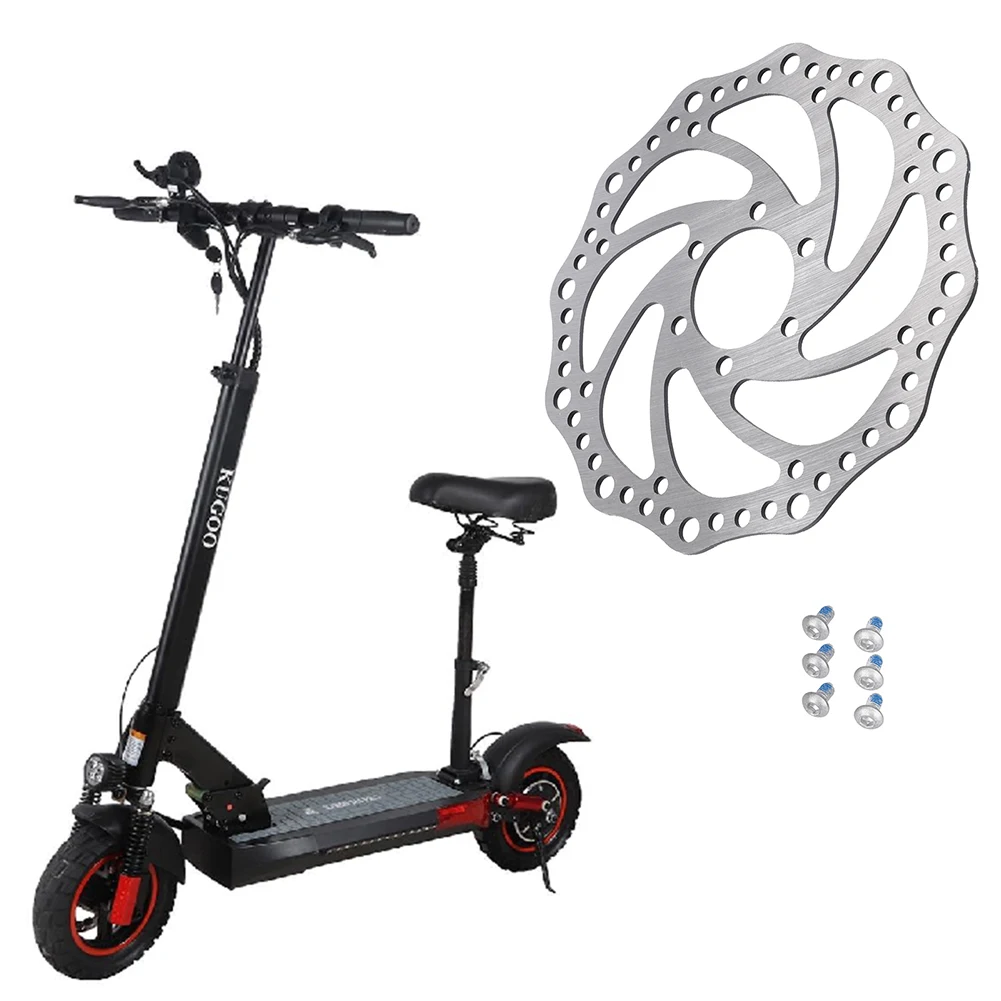 

160mm 6 Holes Thicken Hydraulic Disc Brake For Dualtron Electric Scooter Stainless Steel Disc Brake With 6pc Screws Cycling Part