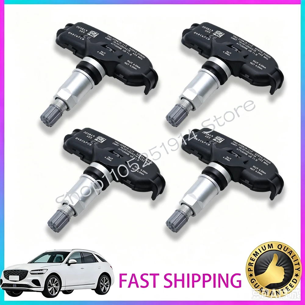 Фото Датчик TPMS 52933-3V600 для Hyundai Grandeur [HG] 2011-2014, I40 [VF] 2014-2019, Kia Rio [UB] 2011-2017, 433 МГц, датчик давления в шинах. №5