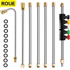 ROUE мойка высокого давления 14,Быстроразъемное соединение для Karcher, инструмент для очистки, мойка высокого давления, удлинительные палочки, сопло для очистки крыши, водяной пистолет высокого давления