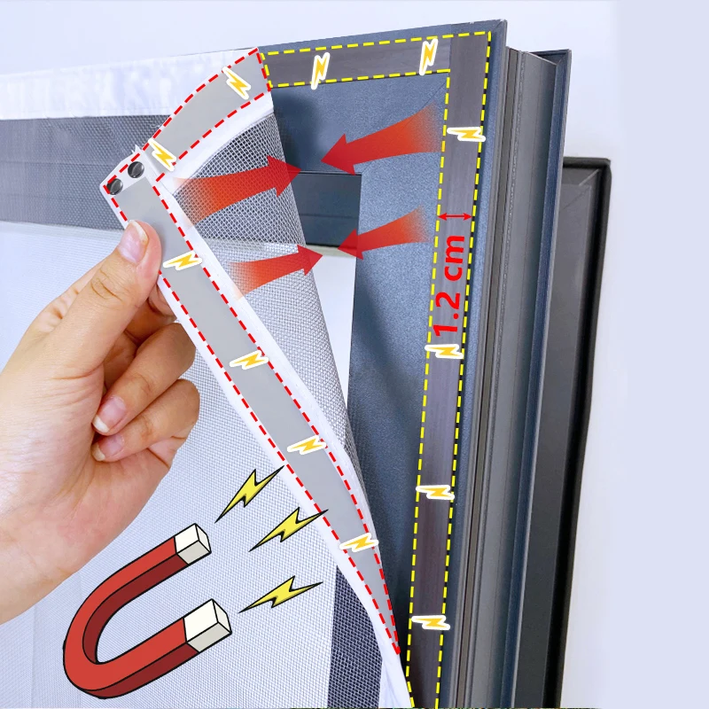 

Магнитная москитная сетка DTGJ для окна, белая