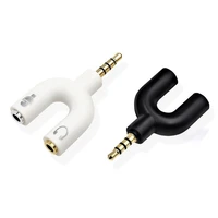 y dual audio splitter cable adapter convenient audio line 1 to 2 aux cable 3 5 mm earphone adapter 1 male for 2 female
