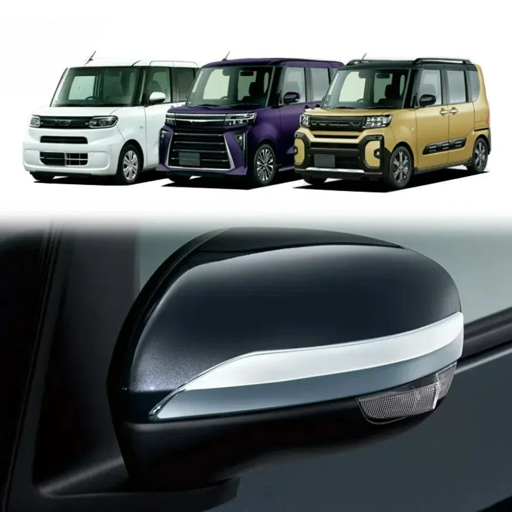Фото Для Daihatsu Tanto Custom La650s La660s 2023: хромированная защитная накладка на зеркало заднего вида из ABS-пластика, антицарапинная, противоударная, декоративная наклейка. №2