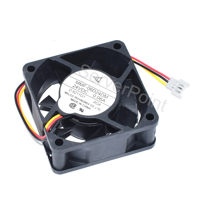 Новый MMF-06D24DM DC24V 0.06A 60*60*25 мм трехлинейный серверный инвертор, охлаждающий вентилятор