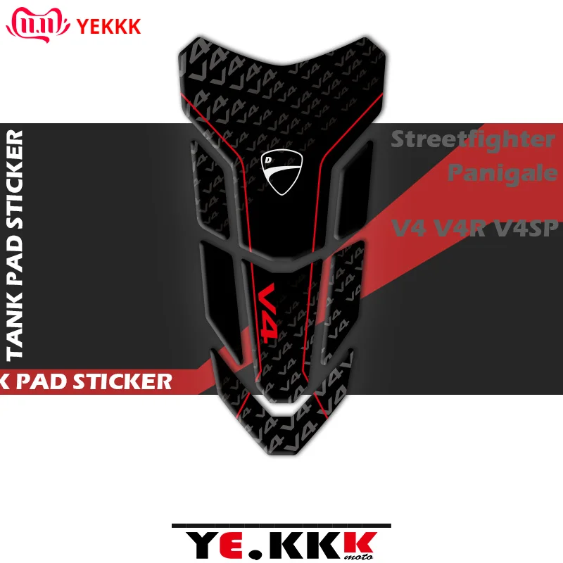 

For Ducati Streetfighter Panigale V4SP V4 V4R V4S 3D Fuel Gas Tank Pad Protector Decal Stickers Full Logo