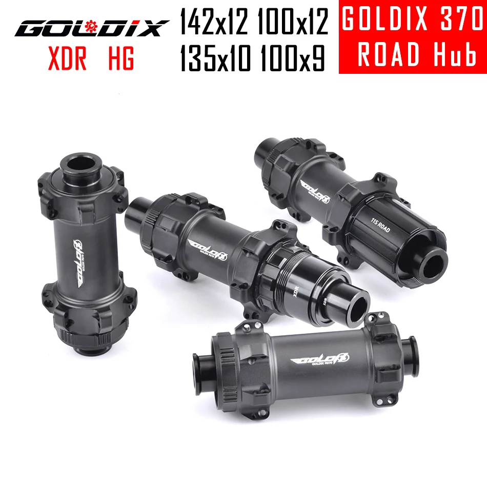 

GOLDIX 370 DTSWISS 350 Disc Brake Road Bike Hubs Straight Pull Sealed Bearing Super Light The Central 24Holes 36T HG/XDR 12S