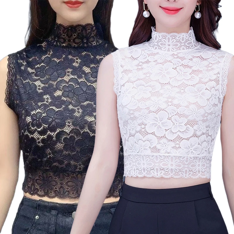 

Женский кружевной воротник без рукавов с ложным воротником