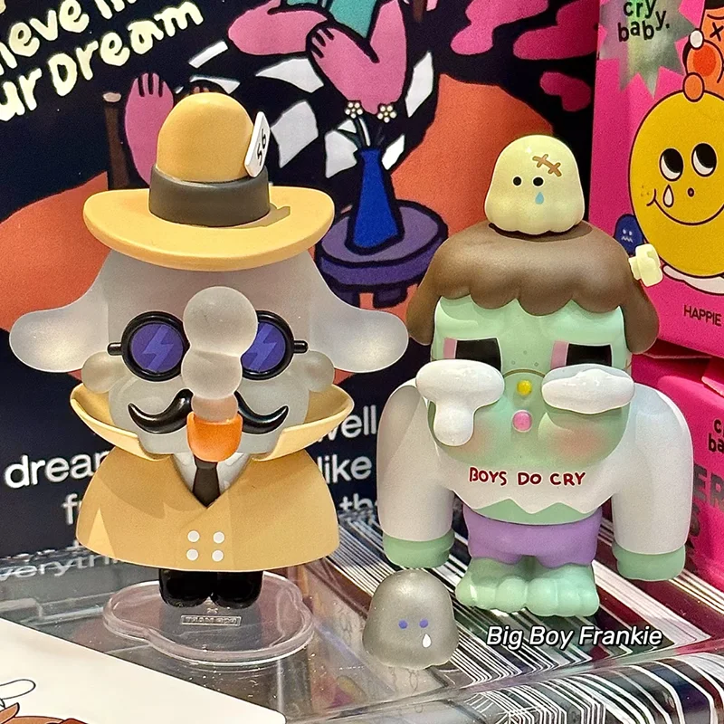 Подлинная серия Crybaby Monster Tears слепая коробка игрушки кавайные фигурки загадочная