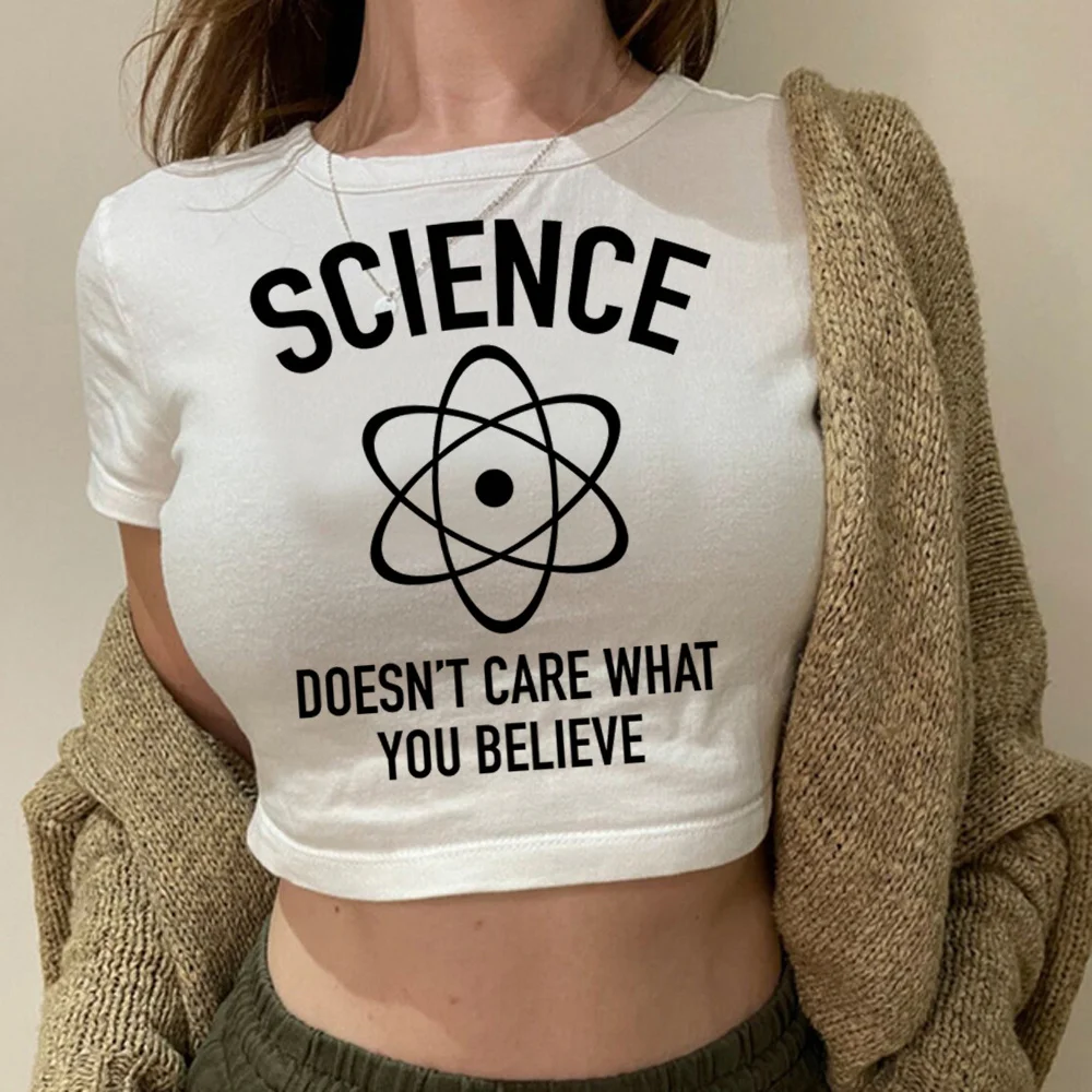 

Science Doesn't Care What You Believe hippie 2000s yk2 crop top girl Harajuku goth fairycore kawai t-shirts