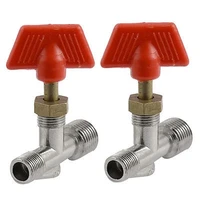 2pcs air compressor fittings tee handle male threaded manual valve switch air compressor pneumatic accessories